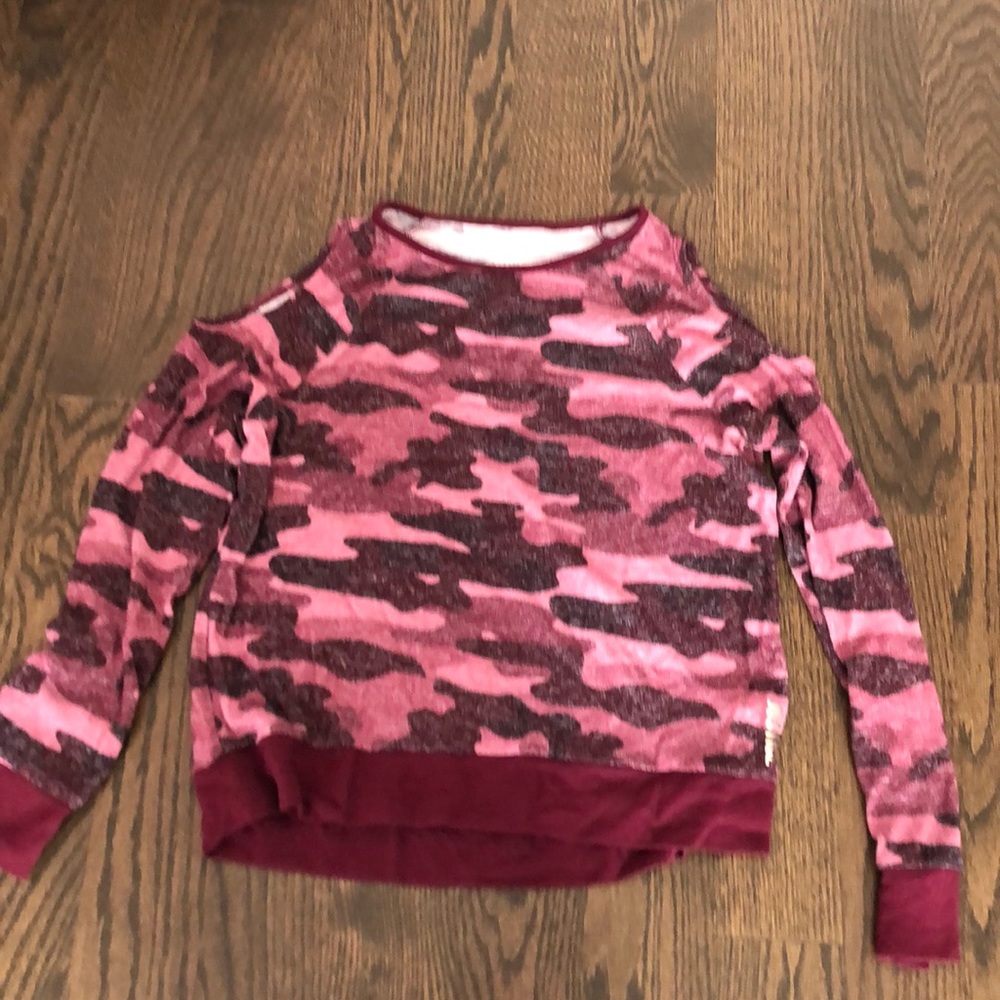 Cold shoulder sweater